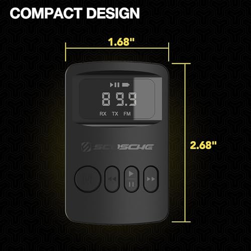 image for Scosche BTTRFM-SP1 Portable Bluetooth Transmitter/Receiver, FM Transmi