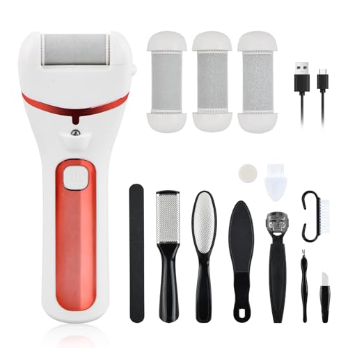 15 en 1 Pedicura Profesional para Pies, Lima Electrica Pies Durezas, IPX7 Impermeable, 3 Velocidades, 3 Rodillos Repuesto, Pantalla LED, Quita Durezas Pies Electrico, Removedor Callos Pies Eliminar