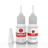 DIP-Tools Kraftkleber mit Granulat geruchlos I extra starker Sekundenkleber...