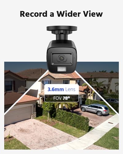 Image of ANNKE 4 Pack 1080P HD TVI Home Security Camera Outdoor Indoor, 1920TVL, IP66 Waterproof, Night /Day Vision, Surveillance CCTV Bullet Cam