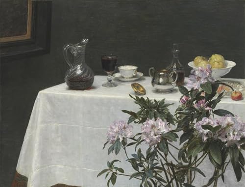 Cuadro sobre Lienzo de Ignace Henri Jean Fantin Latour Decoración de Oficina 60x90cm