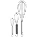 Price comparison product image WMF Whisks Set of 3 Profi Plus Cromargan Stainless Steel Partly Matt