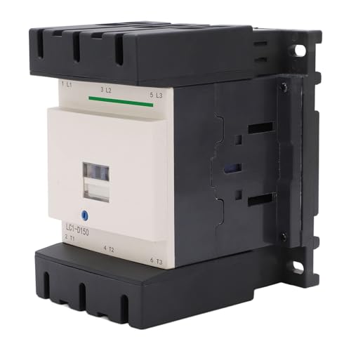 3P AC Contactor, 150 Amp AC Contactor with All Required Accessories for Connecting and Disconnecting Circuits, 132x120x158mm 5.2x4.7x6.2in (110V)