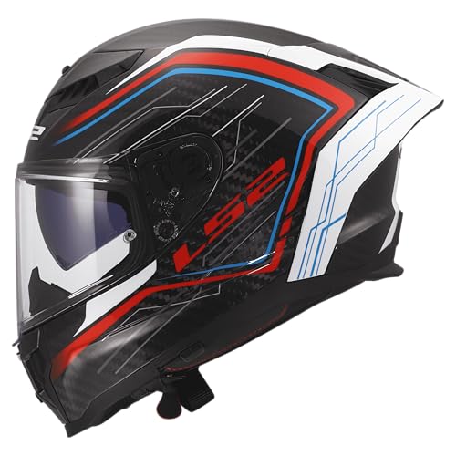 LS2, Casco Moto Integral DRAGON SUBIC White Blue Red, M