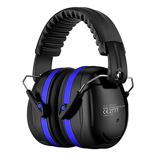 CGZZ Safety Earmuffs, Blue+Black, One Size