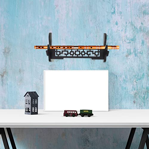 Doitool Flute Rack Wall Mount Flute Stand Wall Display Flute Holder Single Layer Swords Rack Samurai Swords Hanger #TOP4