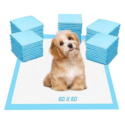 Puppy Training Pads Dog Pads Large Puppy Pads Super Absorbent Potty Training Pads with Scented Attractant- Fast Drying Anti Slip Leakproof 60 x 60 (40 Pack) Cover