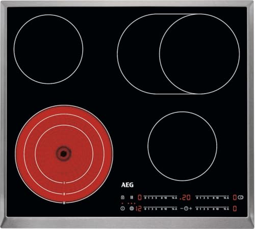 AEG Glaskeramikkochfeld autark 60cm – 4 Zonen mit Bräter- und Dreikreiskochzone – 14 Stufen – Edelstahlrahmen – Timer – DirectSlider-Bedienung je Zone – Kindersicherung – HRB6447AXB AEG Glaskeramikkochfeld autark 60cm – 4 Zonen mit Bräter- und Dreikreiskochzone – 14 Stufen – Edelstahlrahmen – Timer – DirectSlider-Bedienung je Zone – Kindersicherung – HRB6447AXB