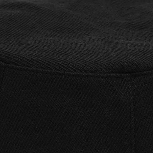 Undercontrol Signature Gold Clip Point Bio Twill Face Foldable Sunscreen Integral Women Bucket Hat Korean Hat (Bio H Twill Black) #TOP7