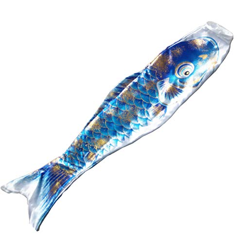 Hsthe Sea 5 Stück Japanischer Karpfen Windsack Bunte Bronzing Streamer Fischflagge Drachen Koinobori Hängendes Dekor für Japanische Sushi Bar Izakaya (60cm, 23,6 Zoll)