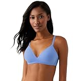 Wacoal Women's How Perfect Lightly Padded Wire Free Mid Coverage T-Shirt Bra, 852189, Blue Hydrangea II, 34D