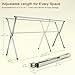 SOLVESTIS Clothes Drying Rack, Heavy-Duty Folding Laundry Drying Rack for Indoor Outdoor Use, 50.4-78.7