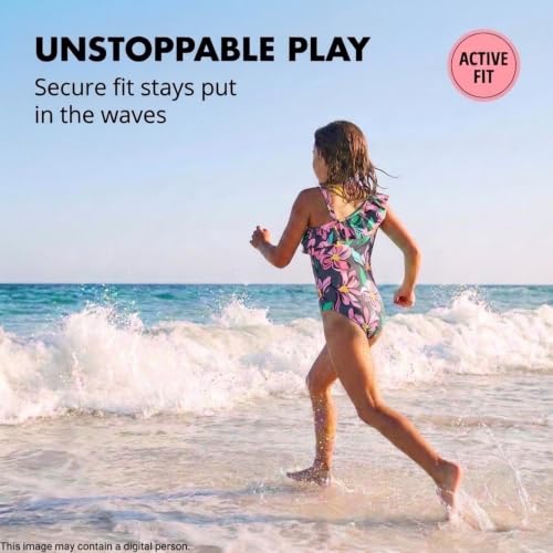 Image of Kanu Surf Girls Morgan Floral Ruffle 1-Shoulder 1-piece Swimsuit