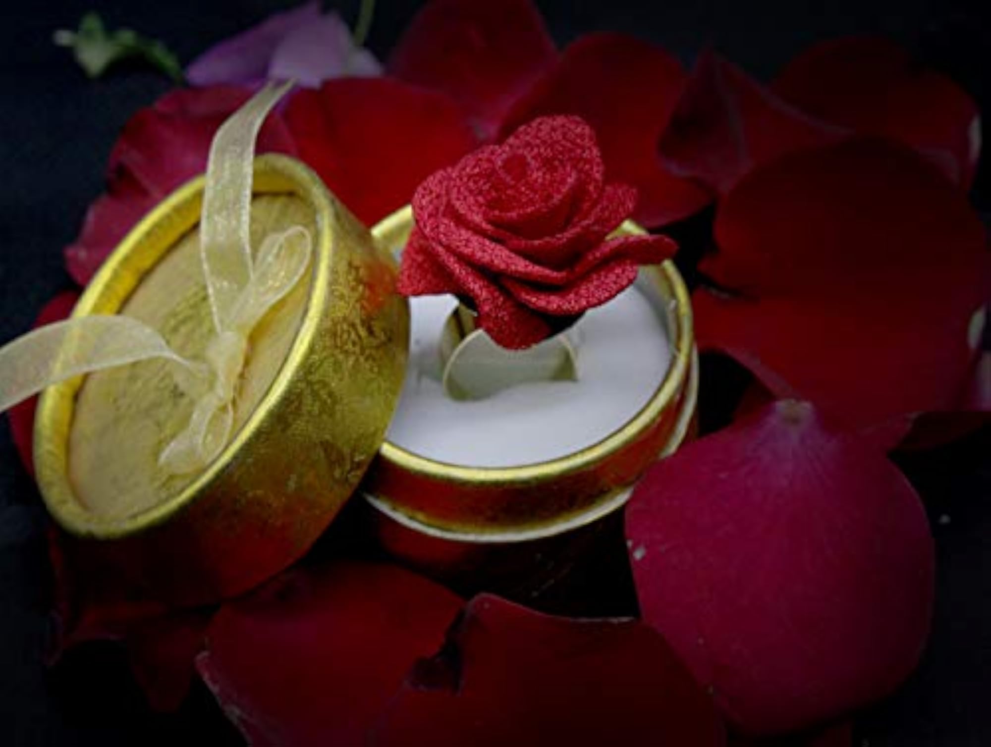 Valentine Rose Adjustable Finger Ring