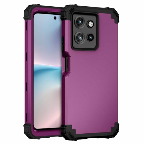 Coque Motorola Moto G Power 2025 antichoc hybride trois couches violet foncé XT2515-1