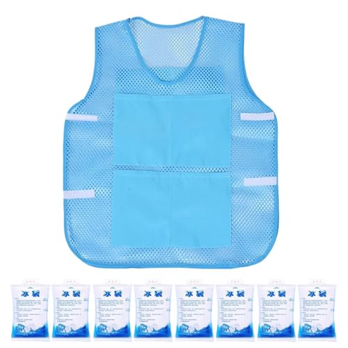 Chaleco refrigerante transpirable con 8 envolturas de hielo para verano 2