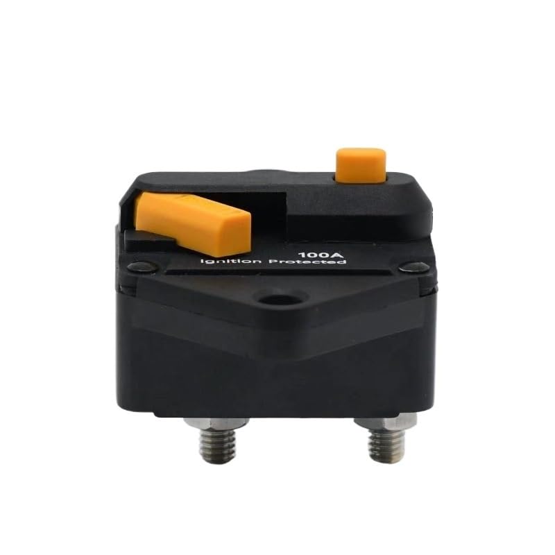 48V Car Yacht RV Circuit Breaker Automatic Audio Retrofit Fuse Manual Recovery Switch 40A 50A 60A 80A 100A 200A Protector(150A)