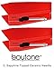 Boytone Pack of 2, Sapphire Tipped Ceramic Replacement Needle for Turntables,RED