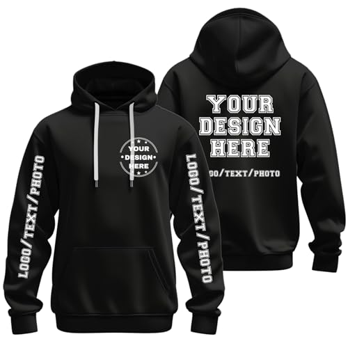 Custom hoodie Design Your Own Customized Hoodie With Text/Logo/Photo Personalized Sweatshirt For Men...