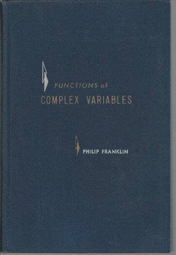 Functions of Complex Variables B000LVLZN4 Book Cover