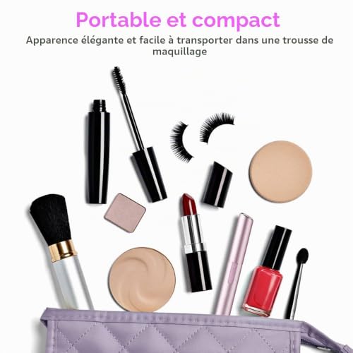 ACWOO Tondeuse Visage Sourcils Électrique Femme, Rasoir Facial de Précision à Pile, Couper sans Douleur les Poils du Visage, Beauty Tondeuse à Sourcils Électrique pour Sourcils, Visage, Corps (Rose) – vue 7
