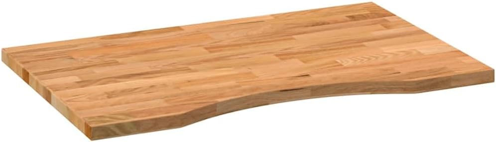 vidaXL Desk Top Light Brown Solid Oak Wood 31.5x23.6 in Durable