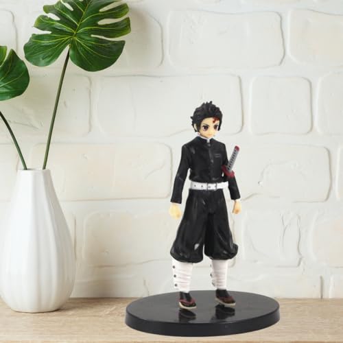 Image of FUNFOB Anime Action Figure Height -16cm Collectible for Anime Fans Manga Weeb PVC Multicolour | Tanj Black 16cm