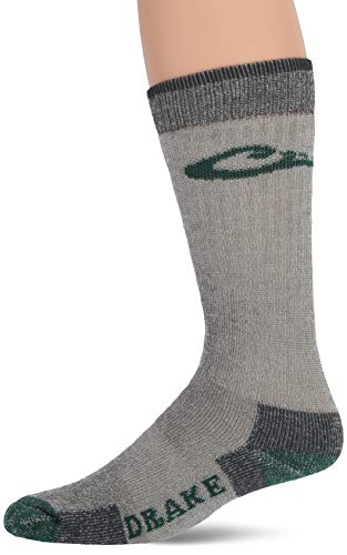 Drake Waterfowl Men's Merino Wool Midweight Outdoor Crew Boot Socks 1 Pair