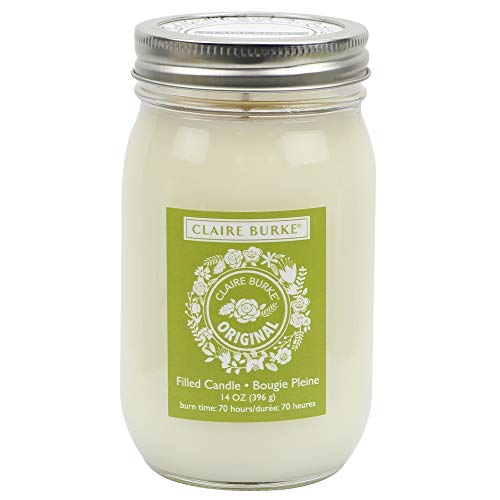 Claire Burke Scented Soy Candle 14 oz. Large, Mason Jar Candle, Original Fragrance, 1 ct.