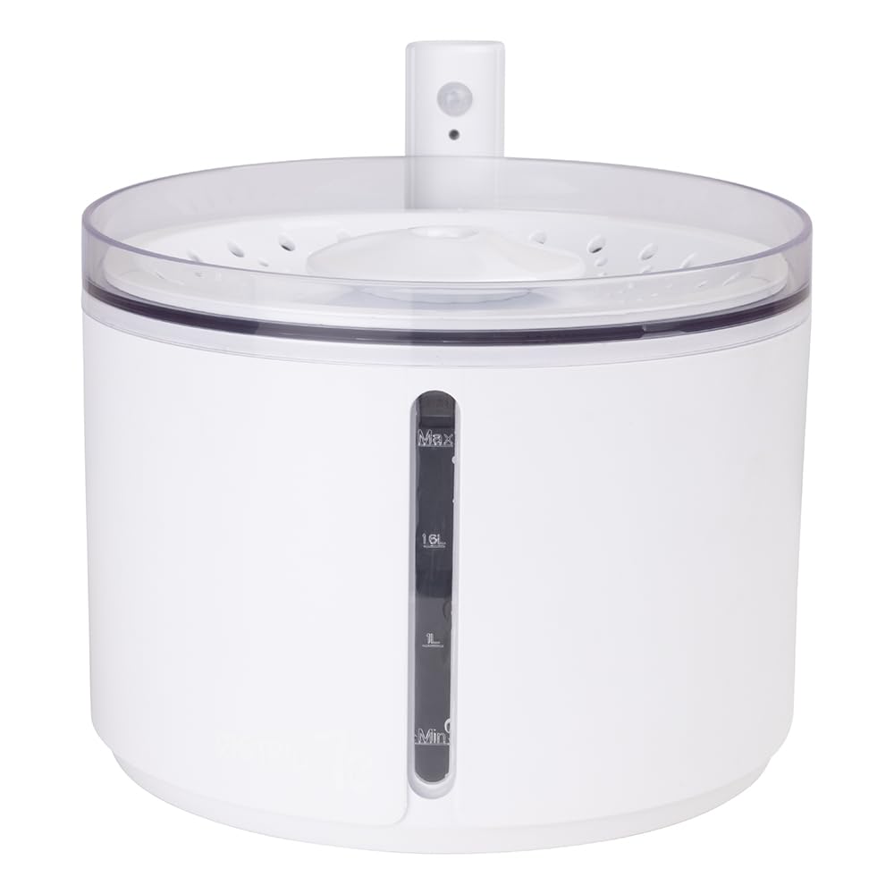 Fontaine à eau sans fil FLOW pour chat autonomie design maison épurée