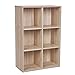 Produktbild VASAGLE Bücherschrank, Bücherregal, mit 6 Fächern, Büroregal, Würfelregal, Standregal, für Wohnzimmer, Schlafzimmer, Büro, Kinderzimmer, eichefarben LBC203H