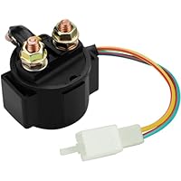 Yerbay Anlasser Starter Relais für ATV 4-Stroke GY6 Engine 50/100/125/150/200/250cc Dirt Bike Scooter Go Kart Dne Buggy Quad 4 Wheelers Pit Bike Moped Roketa SSR Taotao Sunl Coolster