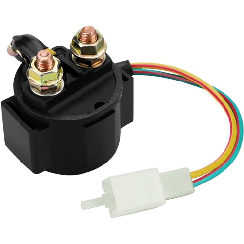 Yerbay Anlasser Starter Relais für ATV 4-Stroke GY6 Engine 50/100/125/150/200/250cc Dirt Bike Scooter Go Kart Dne Buggy Quad 4 Wheelers Pit Bike Moped Roketa SSR Taotao Sunl Coolster