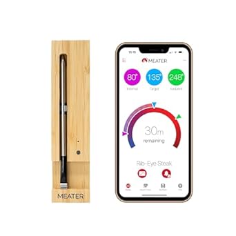 Original MEATER: Wireless Smart Meat Thermometer | 33ft Wireless Range | for The Oven, Grill, BBQ, Kitchen | iOS &amp; Android App | Apple Watch, Alexa Compatible | Dishwasher Safe