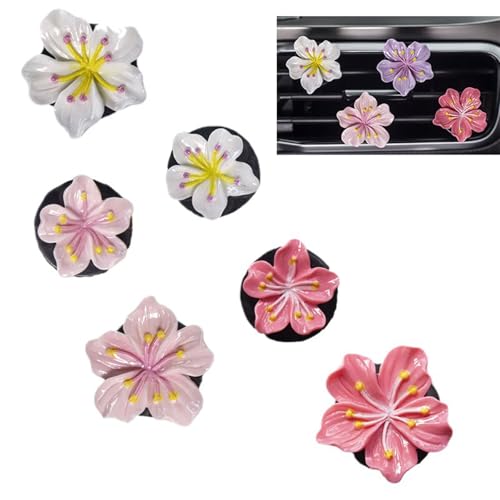 Image of Flower Car Air Fresheners Vent Clips Car Air Conditioning Vents Decorations
