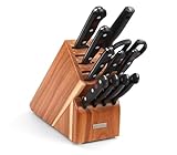WÜSTHOF Gourmet Twelve Piece Block Set | 12-Piece German Knife Set | Precise Laser Cut High Carbon Stainless Steel Kitchen Knife Set with 13 Slot Wood Block – Model 9312