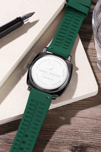 Image of Daniel Hechter Paris Vaneau Collection Analog Watch for Men - Water Resistant Quartz Movement, Date Display with Silicon Strap