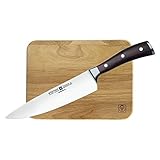 Wusthof Ikon Blackwood 8 Inch Cook's Knife with Wusthof Bar Board