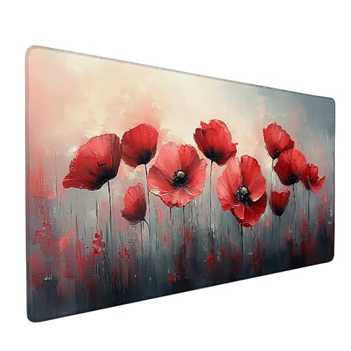 Fleur Tapis Souris Plante pour une Décoration de Bureau Naturelle et Ambiance PC