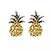 Boucles d'oreilles mignonnes ananas douces boucles d'oreilles en cristal grandes boucles d'oreilles en strass bijoux