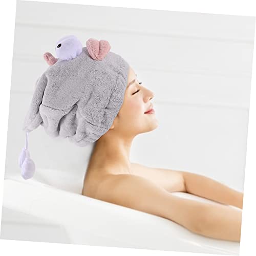 Balacoo 2 Peças Touca De Cabelo Seco Chapéu De Secagem Rápida Toalha Turbante De Secagem De Cabelo T