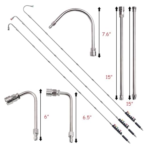 Xiny Tool 10-Pack Pressure Washer Extension Wands