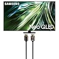 Samsung QN75QN90DAFXZA 75 Inch Neo QLED TV with 4K AI Upscaling and an Austere 3S-4KHD2-2.5M III Series 4K HDMI 2.5m Cable (2024)