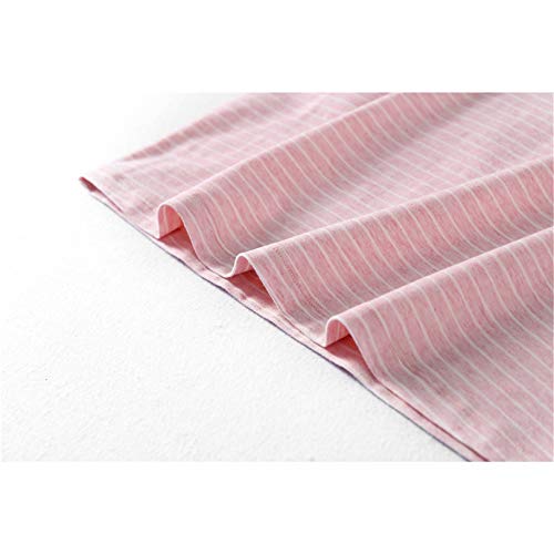 Uobzyaq Princess Nightgowns For Toddler Girls Cotton Stripe Sleepwear Pajamas Summer Short Sleeve Nightdress For 3-10 Years Pink Size 5-6Years(120) #TOP5