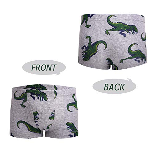 Taxzode Toddler Boys Cotton Boxer Briefs Underwear Dinosaur Car 8 Pack 2-10Y #TOP3