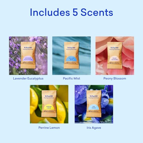 Image of BLUELAND Foaming Hand Soap Refill Tablets, 10-Pack, Variety Scents