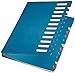 Produktbild Leitz Pultordner, A4, 12 Fächer, Farbige Trennblätter, 3 Sichtlöcher, Karton, Blau, 59120035