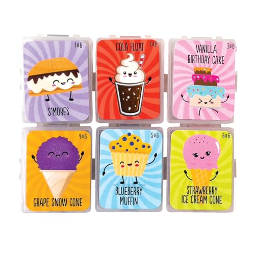 Raymond Geddes Link Up Scented Kneaded Erasers (Series Three - 36 Pieces) - 6 Moldable Eraser Designs with Snap Case - Fun Puzzle Kids Erasers by GEDDES - Used condition - US$16.94