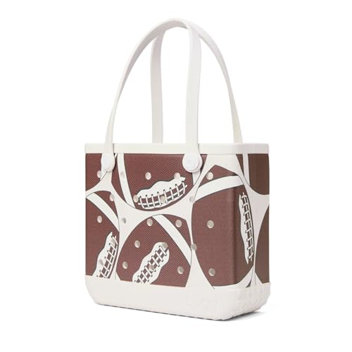 BOGG BAG Medium Tote 15 x 12.5 x 5 Durable Washable Tip-proof Beach Pool Boat Work Sports Tailgate Game Day (Fair Catch)