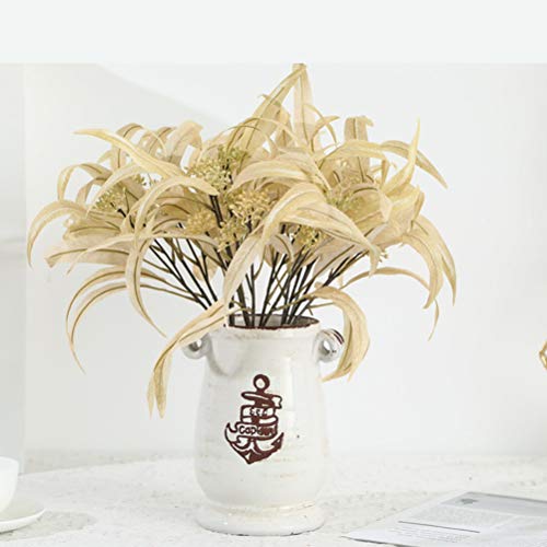 Fake Plant 1 Bundle Fake Eucalyptus Branch Decor Artificial Plants Ornament For Home Wedding Dorm Office (5Pcs/ Bundle, Beige) For Home/Wall/Room Decorations Home Decor #TOP7